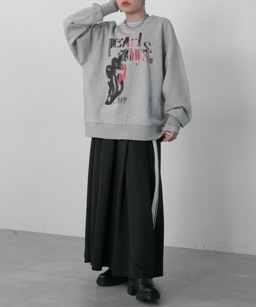 RAGEBLUE（レイジブルー）の「サイドライン/トラックプリーツスカート（スカート・レディース・ホワイト/ブラック/パープル・FREE）」の14枚目の写真