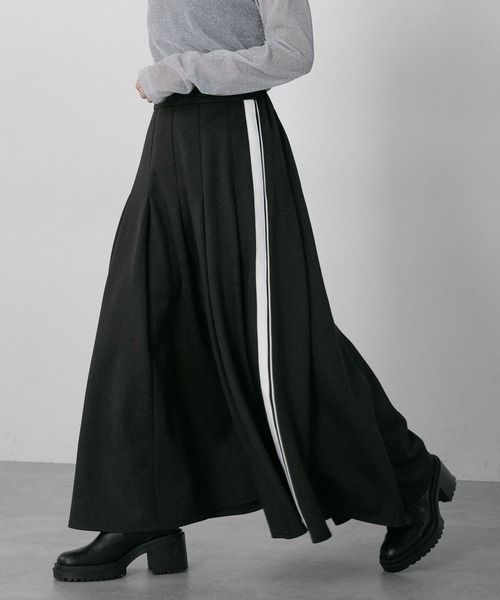 RAGEBLUE（レイジブルー）の「サイドライン/トラックプリーツスカート（スカート・レディース・ホワイト/ブラック/パープル・FREE）」の21枚目の写真