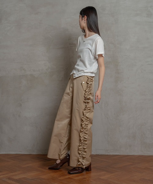 【セール】シースルータグTシャツ（Tシャツ/カットソー）｜poiregnee（ポワニェ）