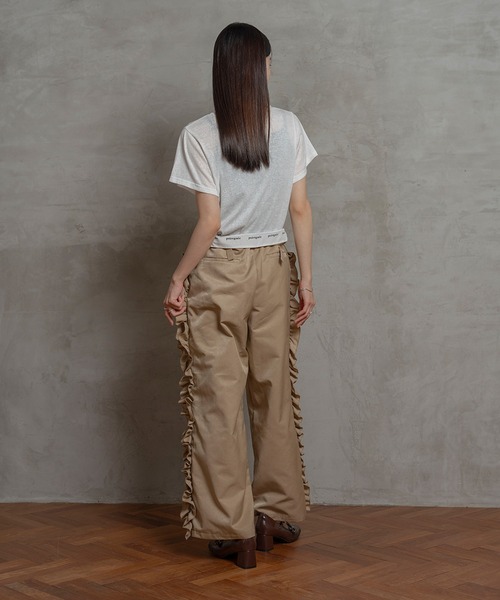 【セール】シースルータグTシャツ（Tシャツ/カットソー）｜poiregnee（ポワニェ）