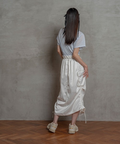 【セール】シースルータグTシャツ（Tシャツ/カットソー）｜poiregnee（ポワニェ）