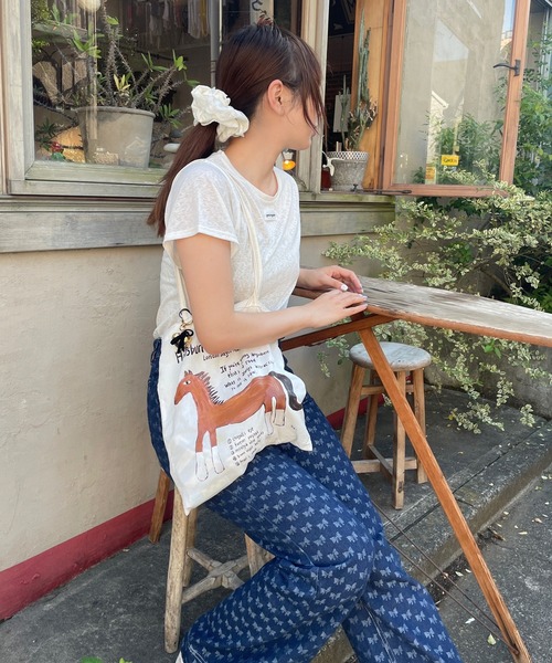 【セール】シースルータグTシャツ（Tシャツ/カットソー）｜poiregnee（ポワニェ）