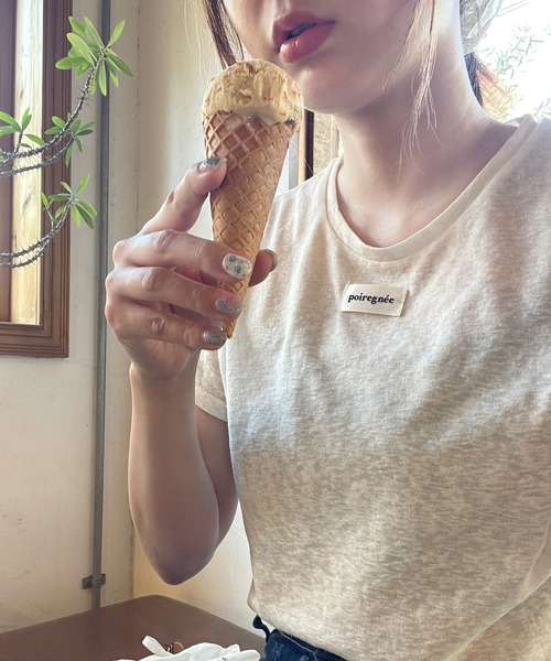 【セール】シースルータグTシャツ（Tシャツ/カットソー）｜poiregnee（ポワニェ）