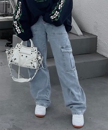 【DEFLEXTION / ディフレクション】Wide denim pants / ワイドデニムパンツ