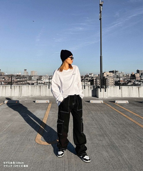 DEFLEXTION(ディフレクション)の「【DEFLEXTION / ディフレクション】Wide denim pants / ワイドデニムパンツ(デニムパンツ・レディース・ライトブルー/ブラック/インディゴブルー/ダークブルー・SMALL/MEDIUM)」の5枚目の写真