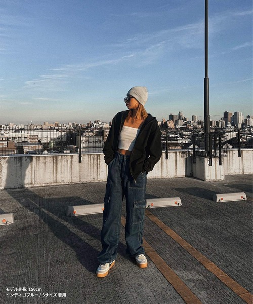 DEFLEXTION(ディフレクション)の「【DEFLEXTION / ディフレクション】Wide denim pants / ワイドデニムパンツ(デニムパンツ・レディース・ライトブルー/ブラック/インディゴブルー/ダークブルー・SMALL/MEDIUM)」の9枚目の写真
