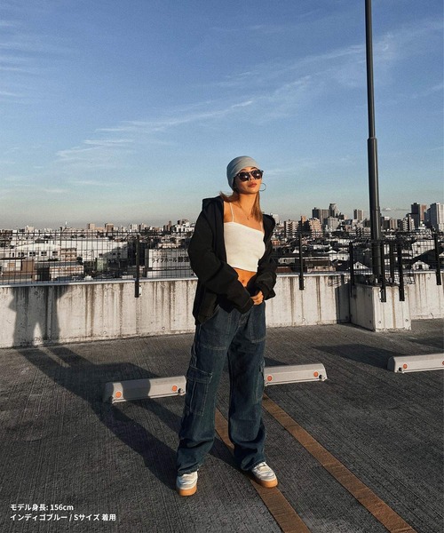 DEFLEXTION(ディフレクション)の「【DEFLEXTION / ディフレクション】Wide denim pants / ワイドデニムパンツ(デニムパンツ・レディース・ライトブルー/ブラック/インディゴブルー/ダークブルー・SMALL/MEDIUM)」の10枚目の写真