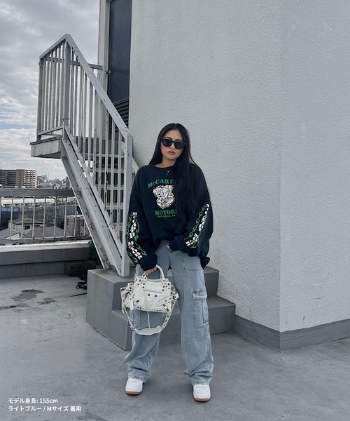 DEFLEXTION(ディフレクション)の「【DEFLEXTION / ディフレクション】Wide denim pants / ワイドデニムパンツ(デニムパンツ・レディース・ライトブルー/ブラック/インディゴブルー/ダークブルー・SMALL/MEDIUM)」の8枚目の写真