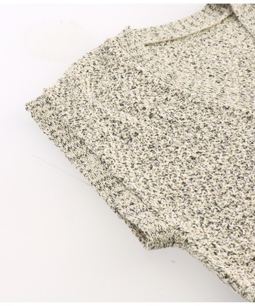 Settimissimo（セッティミッシモ）の「MIXテープヤーン ニット ジレ ベスト（ベスト・レディース・ベージュ/アイボリー・FREE）」の21枚目の写真