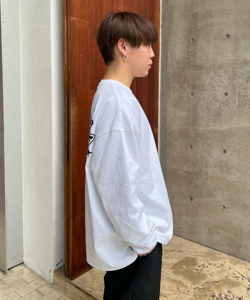 #MEMORY(メモリー)の「【MEMORY】ユニバーサルロゴ ロンTee / Universal Logo Long-Sleeved T-Shirt(Tシャツ/カットソー・メンズ・ホワイト/オレンジ/ブラック・FREE)」の7枚目の写真