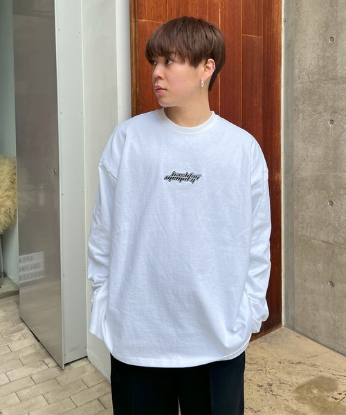 #MEMORY(メモリー)の「【MEMORY】ユニバーサルロゴ ロンTee / Universal Logo Long-Sleeved T-Shirt(Tシャツ/カットソー・メンズ・ホワイト/オレンジ/ブラック・FREE)」の6枚目の写真
