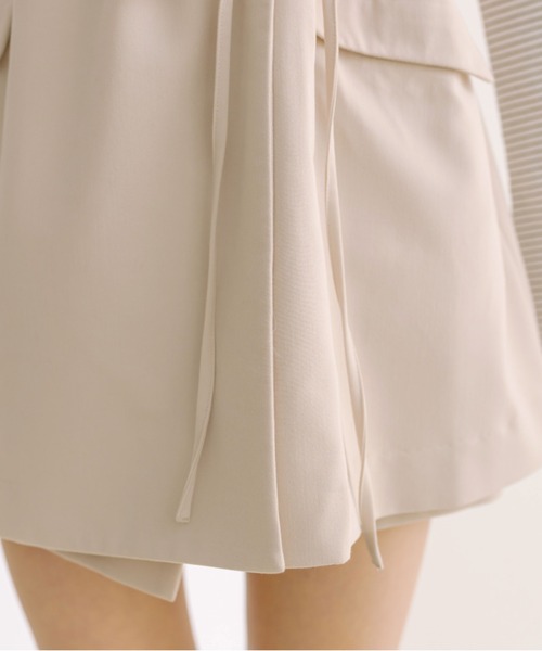 OLIVE des OLIVE(オリーブデオリーブ)の「ウエストリボンジレ 1041070080(セットアップ・レディース・チェック/アイボリー/ブラック・FREE)」の6枚目の写真