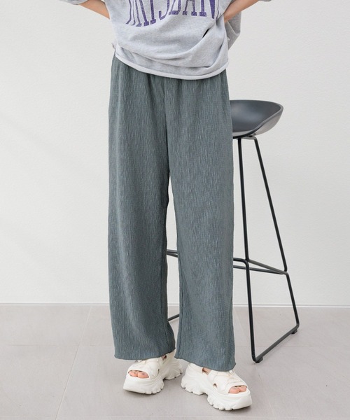 LOWRYS FARM（ローリーズファーム）の「ヨウリュウカットパンツ 108152（その他パンツ・レディース・チャコールグレー/ブルー/ブラック/アイボリー・FREE）」の4枚目の写真