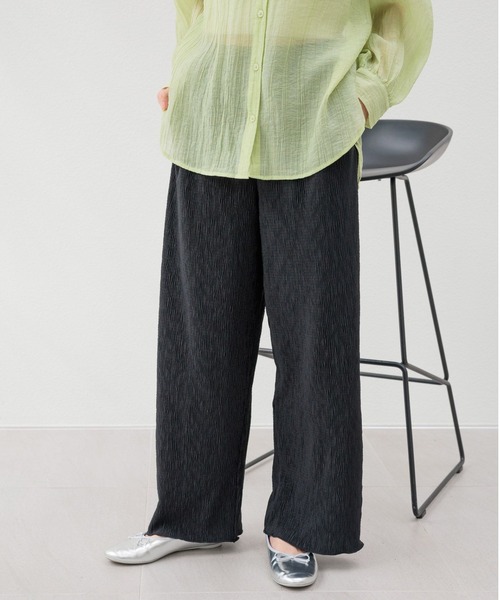 LOWRYS FARM（ローリーズファーム）の「ヨウリュウカットパンツ 108152（その他パンツ・レディース・チャコールグレー/ブルー/ブラック/アイボリー・FREE）」の3枚目の写真