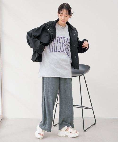 LOWRYS FARM（ローリーズファーム）の「ヨウリュウカットパンツ 108152（その他パンツ・レディース・チャコールグレー/ブルー/ブラック/アイボリー・FREE）」の16枚目の写真