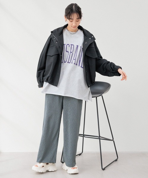 LOWRYS FARM（ローリーズファーム）の「ヨウリュウカットパンツ 108152（その他パンツ・レディース・チャコールグレー/ブルー/ブラック/アイボリー・FREE）」の17枚目の写真