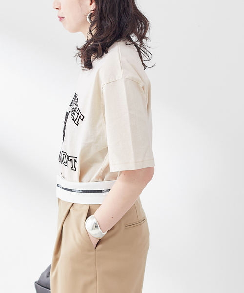 MIXTA（ミクスタ）の「《別注》【MIXTA/ミクスタ】TABBY CAT HANGOUT CREW T-SH：Tシャツ（Tシャツ/カットソー・レディース・ブラック/ネイビー/アイボリー・MEDIUM）」の12枚目の写真