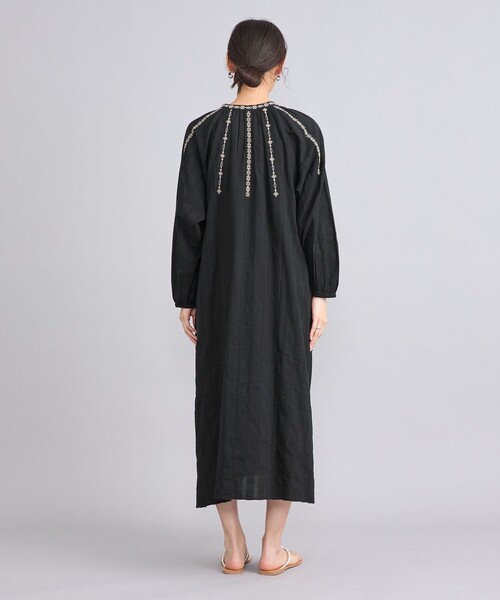 coen（コーエン）の「MARKET（マーケット）配色刺繍カフタンワンピース（ワンピース・レディース・ブラック/オフホワイト・FREE）」の18枚目の写真