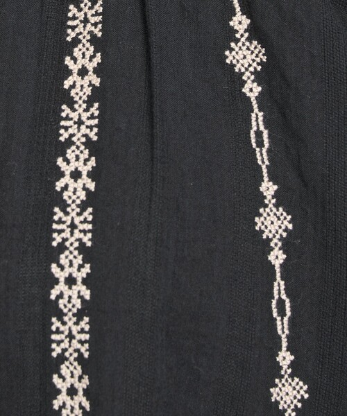 coen（コーエン）の「MARKET（マーケット）配色刺繍カフタンワンピース（ワンピース・レディース・ブラック/オフホワイト・FREE）」の22枚目の写真