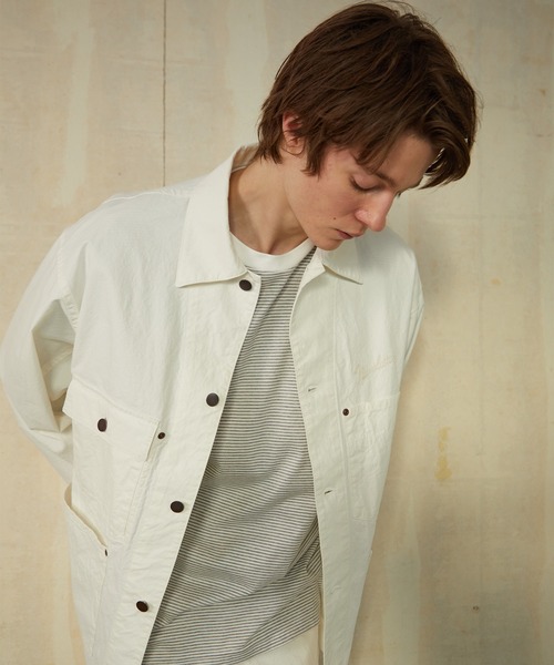 NUMBER (N)INE（ナンバーナイン）の「NUMBER (N)INE/ナンバーナイン　CHAIN STITCH LOGO COVERALL JACKET（カバーオール・メンズ・ブラック/オフホワイト・2/3/4）」の7枚目の写真