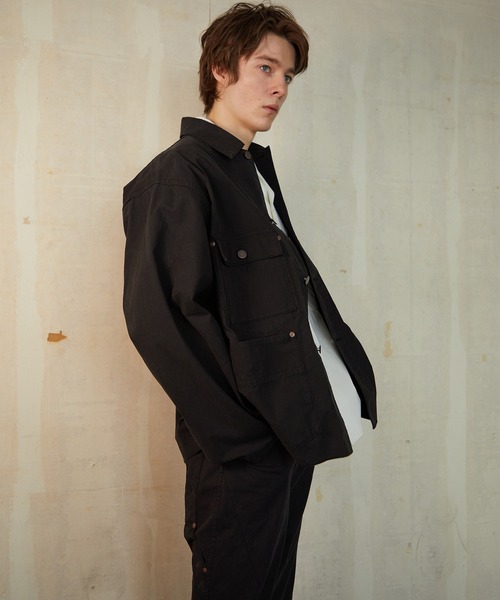 NUMBER (N)INE（ナンバーナイン）の「NUMBER (N)INE/ナンバーナイン　CHAIN STITCH LOGO COVERALL JACKET（カバーオール・メンズ・ブラック/オフホワイト・2/3/4）」の15枚目の写真