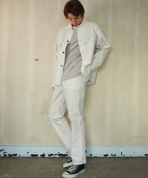 NUMBER (N)INE（ナンバーナイン）の「NUMBER (N)INE/ナンバーナイン　CHAIN STITCH LOGO COVERALL JACKET（カバーオール・メンズ・ブラック/オフホワイト・2/3/4）」の3枚目の写真