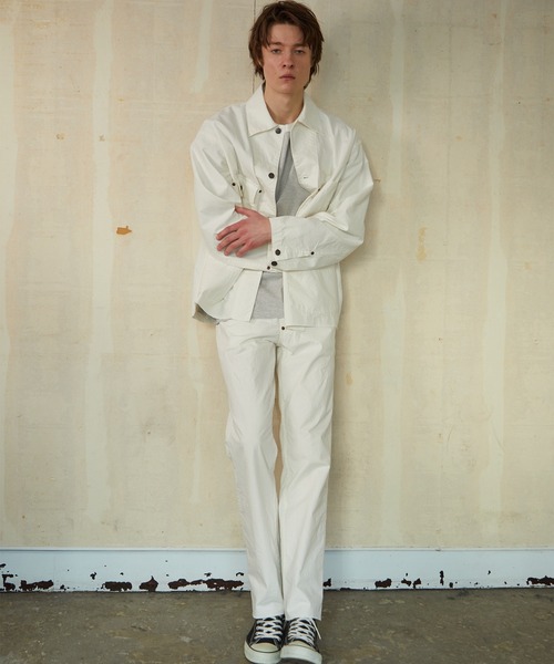 NUMBER (N)INE（ナンバーナイン）の「NUMBER (N)INE/ナンバーナイン　CHAIN STITCH LOGO COVERALL JACKET（カバーオール・メンズ・ブラック/オフホワイト・2/3/4）」の5枚目の写真