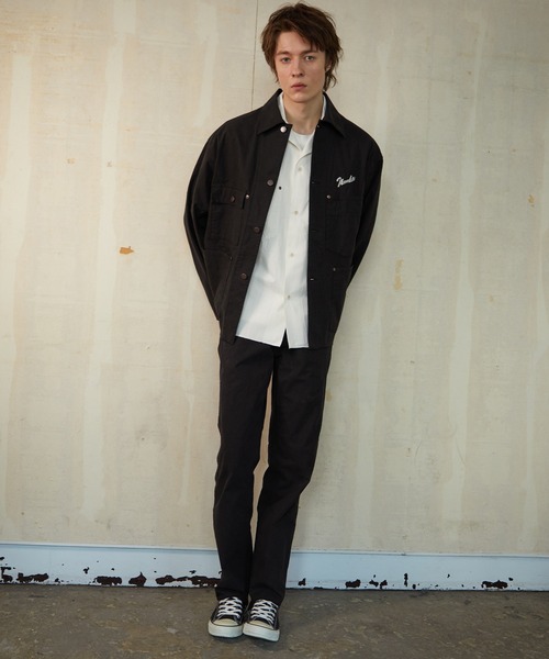 NUMBER (N)INE（ナンバーナイン）の「NUMBER (N)INE/ナンバーナイン　CHAIN STITCH LOGO COVERALL JACKET（カバーオール・メンズ・ブラック/オフホワイト・2/3/4）」の17枚目の写真