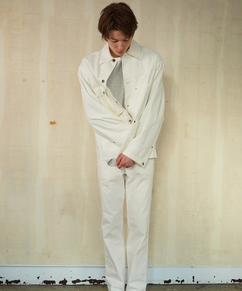 NUMBER (N)INE（ナンバーナイン）の「NUMBER (N)INE/ナンバーナイン　CHAIN STITCH LOGO COVERALL JACKET（カバーオール・メンズ・ブラック/オフホワイト・2/3/4）」の6枚目の写真