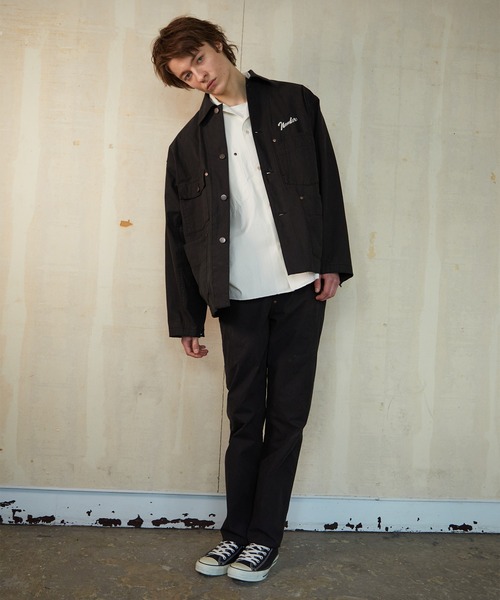 NUMBER (N)INE（ナンバーナイン）の「NUMBER (N)INE/ナンバーナイン　CHAIN STITCH LOGO COVERALL JACKET（カバーオール・メンズ・ブラック/オフホワイト・2/3/4）」の18枚目の写真