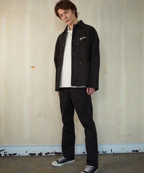 NUMBER (N)INE（ナンバーナイン）の「NUMBER (N)INE/ナンバーナイン　CHAIN STITCH LOGO COVERALL JACKET（カバーオール・メンズ・ブラック/オフホワイト・2/3/4）」の20枚目の写真