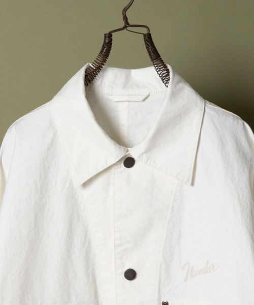 NUMBER (N)INE（ナンバーナイン）の「NUMBER (N)INE/ナンバーナイン　CHAIN STITCH LOGO COVERALL JACKET（カバーオール・メンズ・ブラック/オフホワイト・2/3/4）」の11枚目の写真