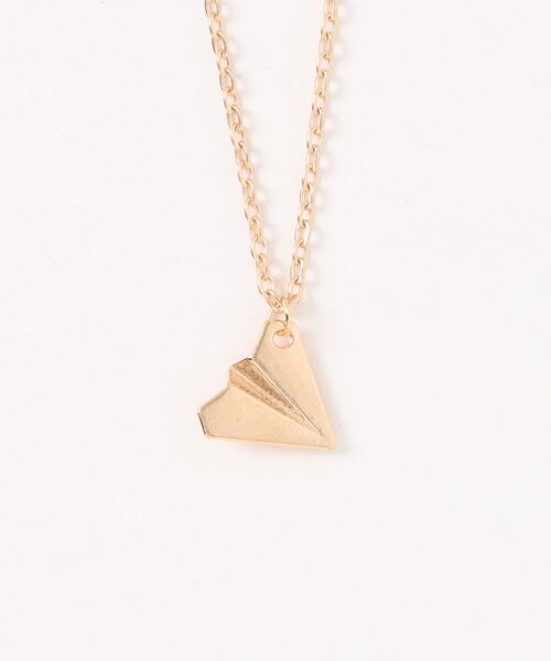 Fun & Daily(ファンアンドデイリー)の「F&D : ペーパーエアプレーンネックレス(ネックレス・メンズ・ゴールド/シルバー・FREE)」の1枚目の写真