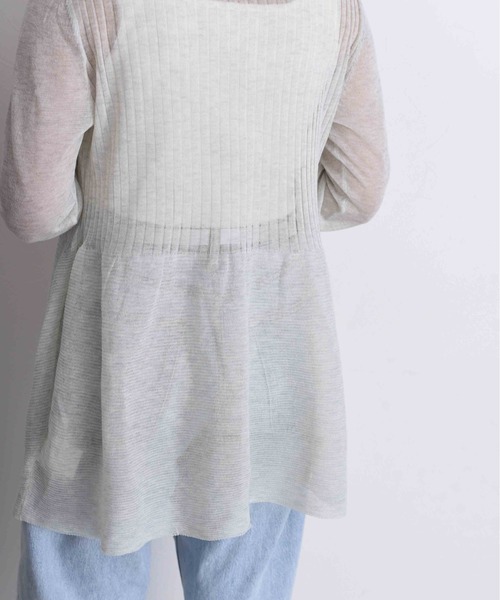 Eimee Law(エイミーロウ)の「【EC限定】フィット&フレアーロゴテープカーデ(カーディガン/ボレロ・レディース・ブラック/ブルー/ライトグレー・38)」の19枚目の写真