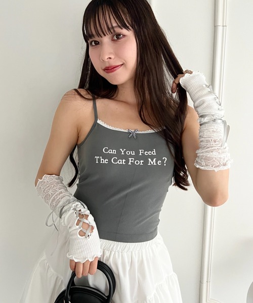 Loueme(ルエム)の「レースアップリボンアームカバー(アームカバー・レディース・ライトブルー/ブラック/ピンク/ホワイト/グレー・FREE)」の14枚目の写真