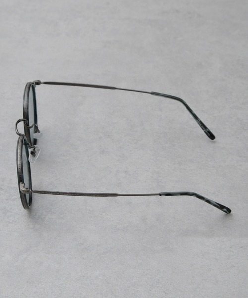 NANO universe(ナノユニバース)の「アイウェア/ボストン型 コンビネーションメタルフレーム(サングラス・メンズ・ゴールド/ブルー・FREE)」の8枚目の写真