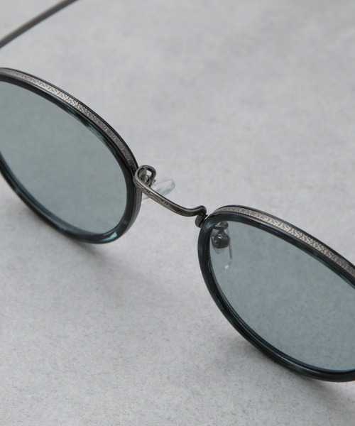 NANO universe(ナノユニバース)の「アイウェア/ボストン型 コンビネーションメタルフレーム(サングラス・メンズ・ゴールド/ブルー・FREE)」の6枚目の写真