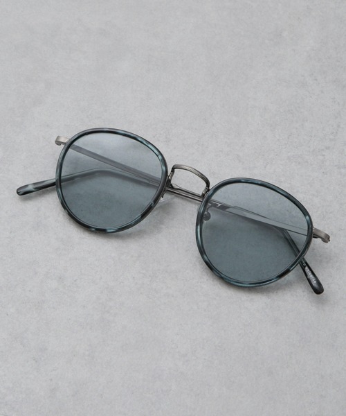 NANO universe(ナノユニバース)の「アイウェア/ボストン型 コンビネーションメタルフレーム(サングラス・メンズ・ゴールド/ブルー・FREE)」の10枚目の写真