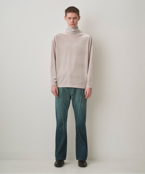 Juha（ユハ）の「LUSH VELOUR TURTLE（Tシャツ/カットソー・メンズ・ブラック/オリーブ/ワインレッド/グリーン/アイボリー・4/3）」の14枚目の写真