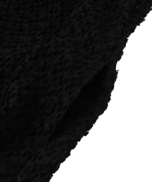 【新品未使用】プルミエアロンディスモン カットジャガードワンピース　ブラック 1er Arrondissement（プルミエアロンディスモン）の「カットジャガード