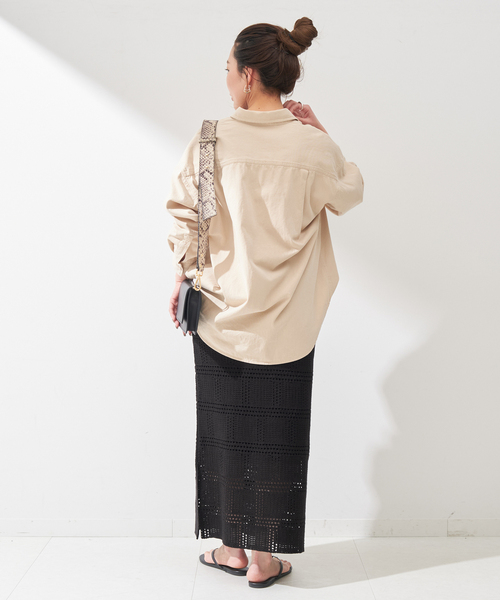 B.C STOCK（ベーセーストック）の「クロシェスカート（スカート・レディース・ブラック/アイボリー・FREE）」の19枚目の写真