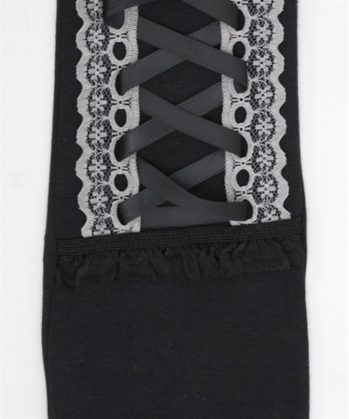 axes femme（アクシーズファム）の「巾着付きレースアップＵＶ手袋（手袋・レディース・ピンク/ブラック・FREE）」の12枚目の写真