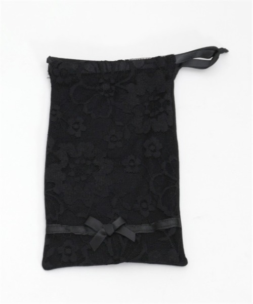 axes femme（アクシーズファム）の「巾着付きレースアップＵＶ手袋（手袋・レディース・ピンク/ブラック・FREE）」の15枚目の写真