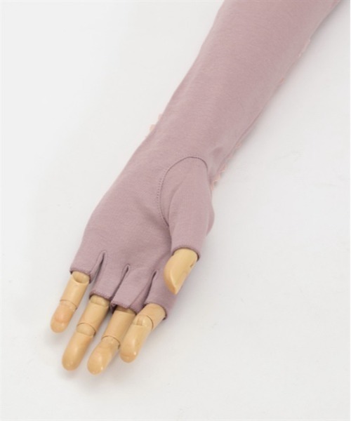 axes femme（アクシーズファム）の「巾着付きレースアップＵＶ手袋（手袋・レディース・ピンク/ブラック・FREE）」の9枚目の写真