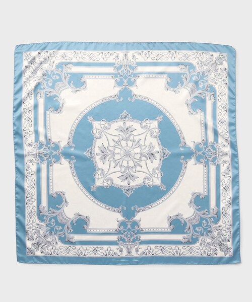 【手洗い／88cm正方形】エンブレムプリントスカーフ（ストール/ショール）｜UNTITLED（アンタイトル）