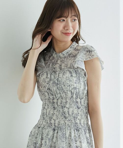 MAJESTIC LEGON（マジェスティックレゴン）の「ウエストシャーリングレディワンピ（ワンピース・レディース・ブルー系その他2/ブルー系その他4/ホワイト系その他2・SMALL/MEDIUM）」の22枚目の写真