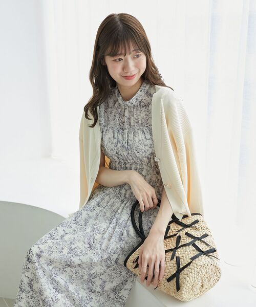 MAJESTIC LEGON（マジェスティックレゴン）の「ウエストシャーリングレディワンピ（ワンピース・レディース・ブルー系その他2/ブルー系その他4/ホワイト系その他2・SMALL/MEDIUM）」の19枚目の写真