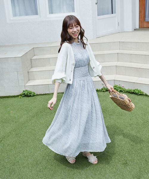 MAJESTIC LEGON（マジェスティックレゴン）の「ウエストシャーリングレディワンピ（ワンピース・レディース・ブルー系その他2/ブルー系その他4/ホワイト系その他2・SMALL/MEDIUM）」の18枚目の写真