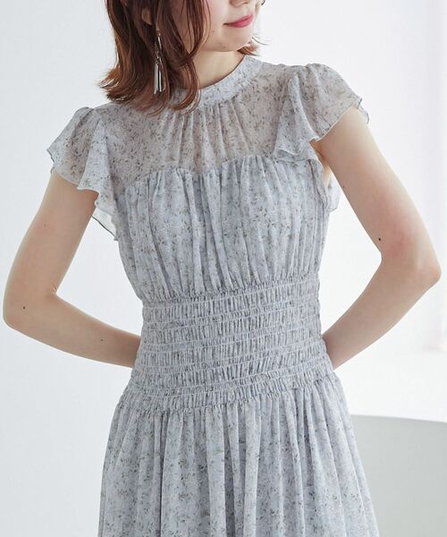 MAJESTIC LEGON（マジェスティックレゴン）の「ウエストシャーリングレディワンピ（ワンピース・レディース・ブルー系その他2/ブルー系その他4/ホワイト系その他2・SMALL/MEDIUM）」の12枚目の写真