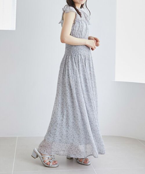 MAJESTIC LEGON（マジェスティックレゴン）の「ウエストシャーリングレディワンピ（ワンピース・レディース・ブルー系その他2/ブルー系その他4/ホワイト系その他2・SMALL/MEDIUM）」の8枚目の写真